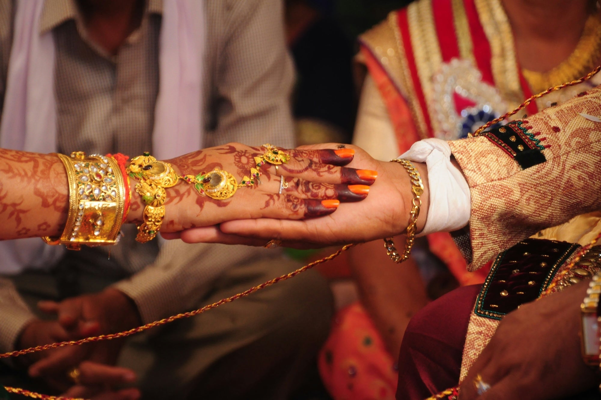 Mariage célébré en Inde