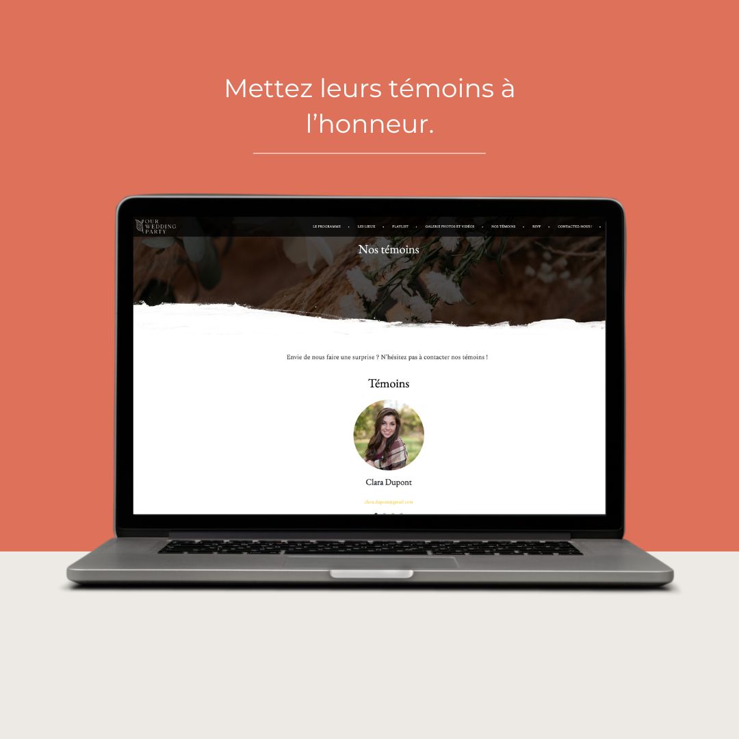 Formule Célébration pour Wedding Planner sur ordinateur