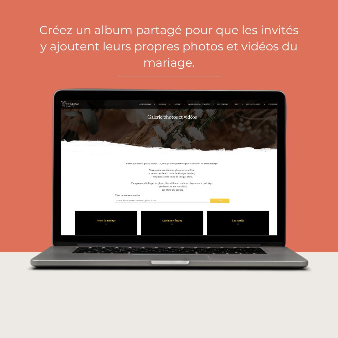 Formule Célébration pour Wedding Planner sur ordinateur