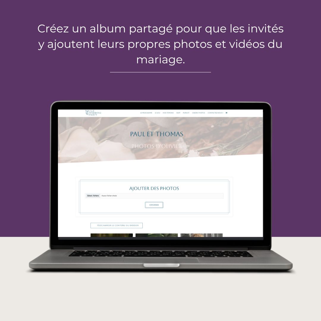 Formule Émotion pour wedding planner sur ordinateur